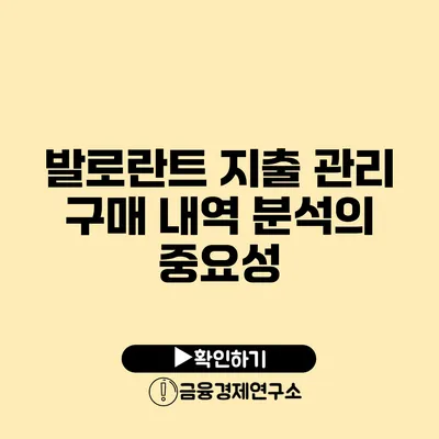 발로란트 지출 관리 구매 내역 분석의 중요성