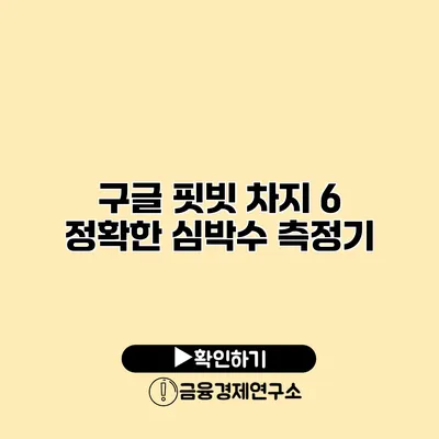 구글 핏빗 차지 6 정확한 심박수 측정기