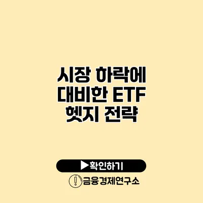 시장 하락에 대비한 ETF 헷지 전략